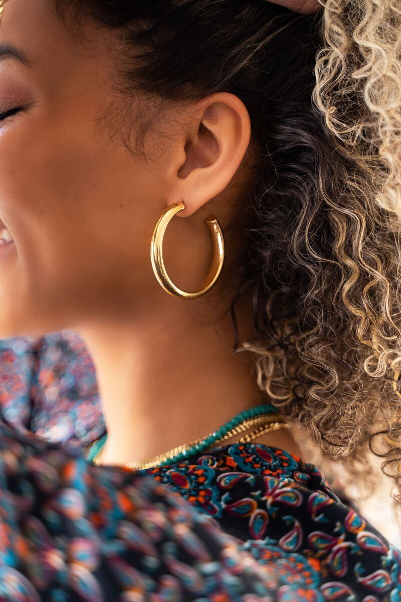 Pendientes de aro grandes