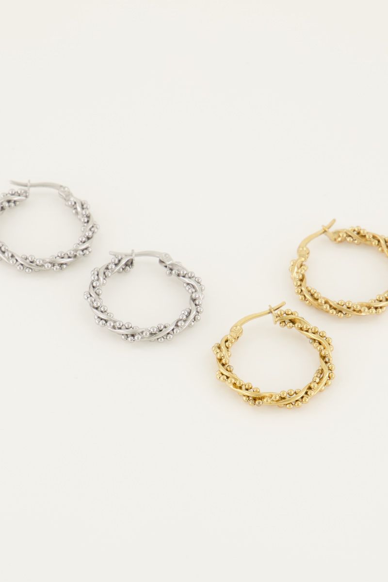 Pendientes con bolitas