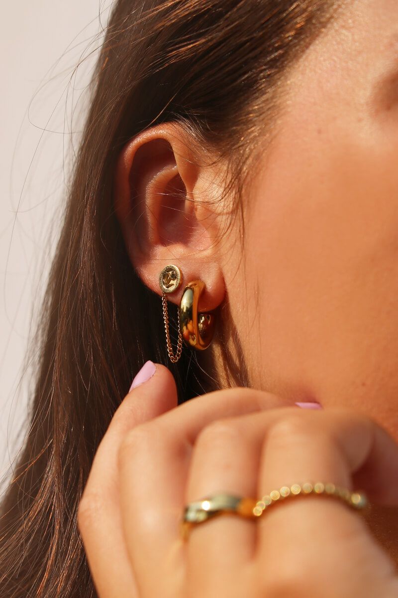 Pendientes de aro abierto pequeño