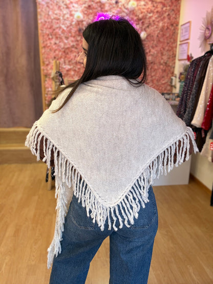 Poncho flecos