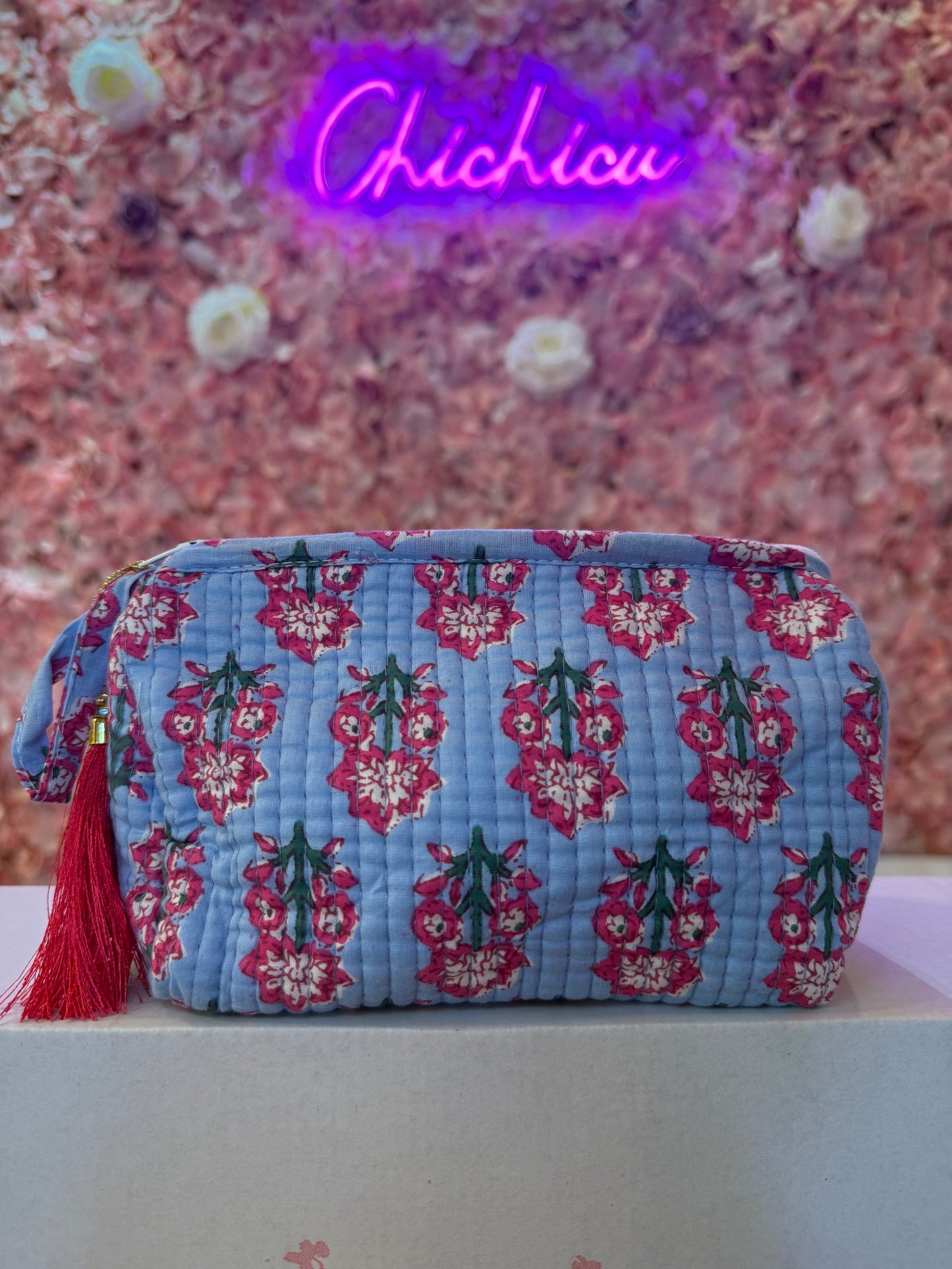 Neceser azul pequeño