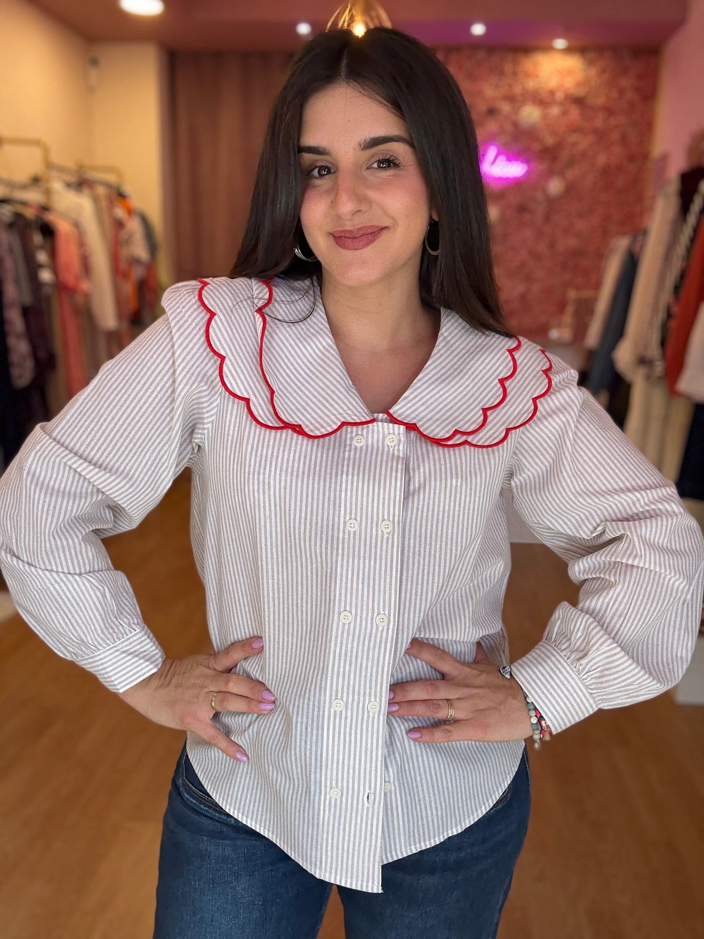 Camisa Carmín