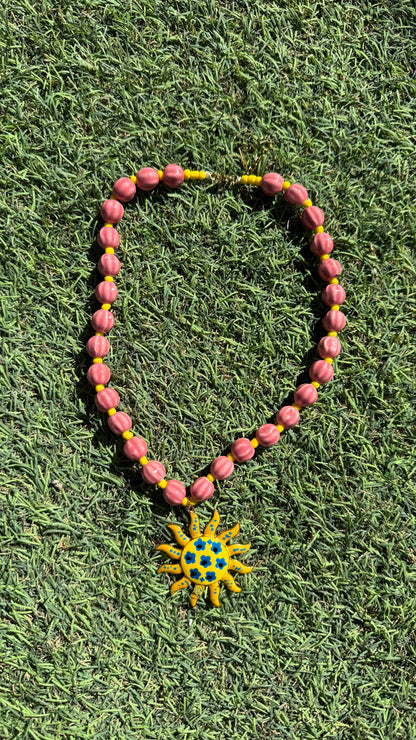 Collar cerámica sol