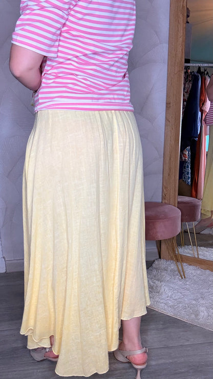 Falda limón