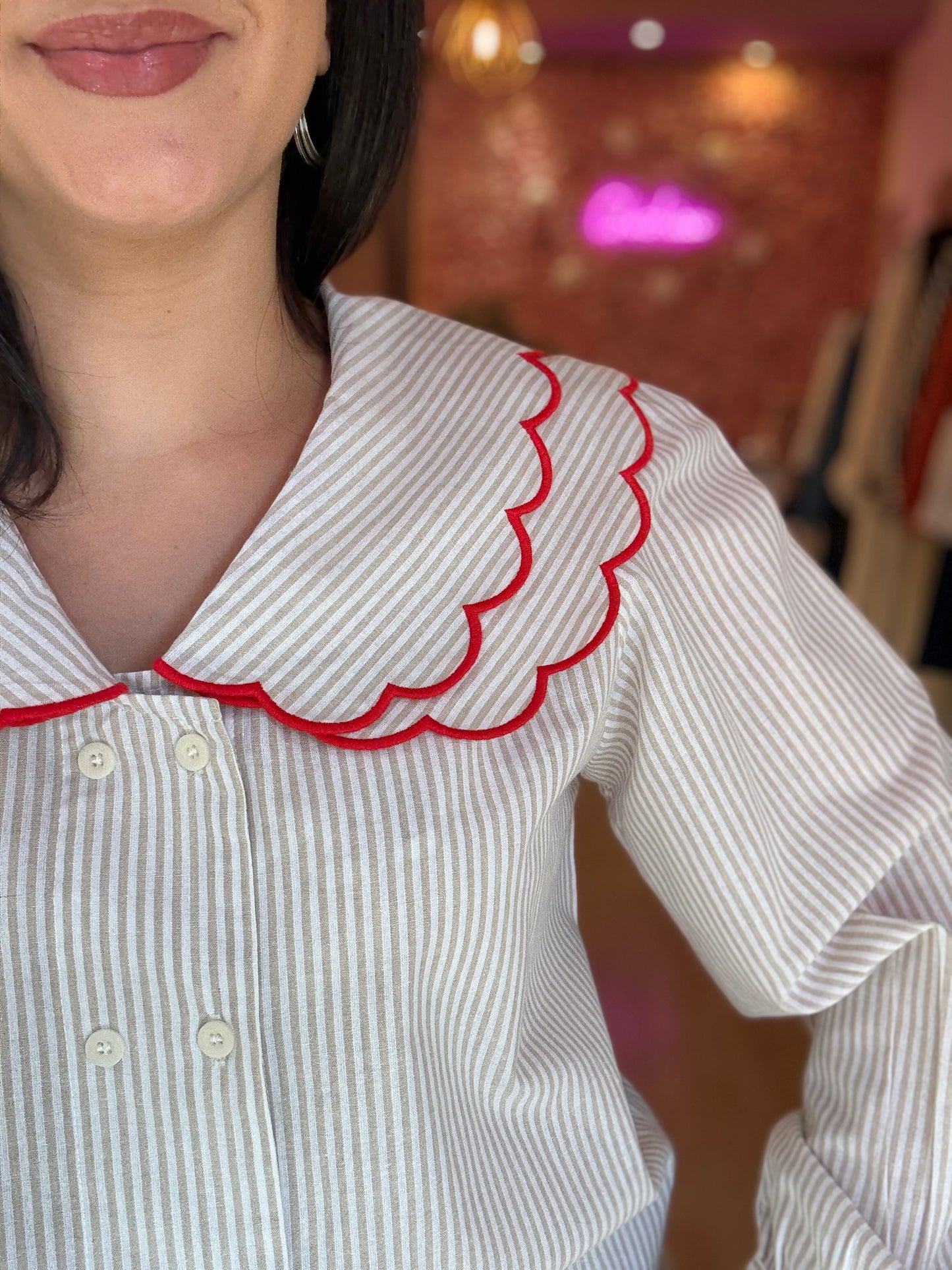 Camisa Carmín