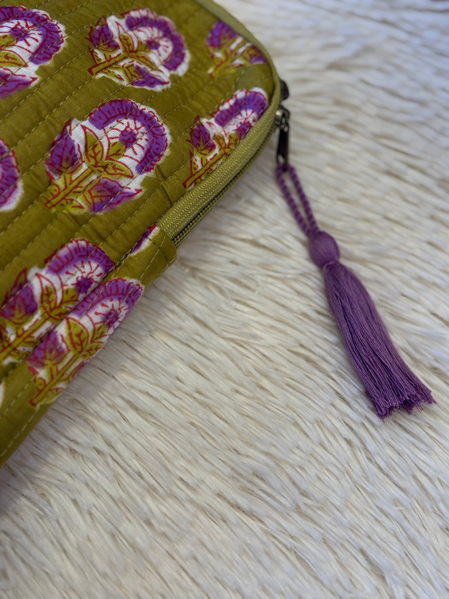 Funda de ordenador - Lavanda y verde