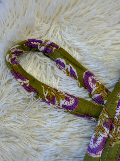 Funda de ordenador - Lavanda y verde