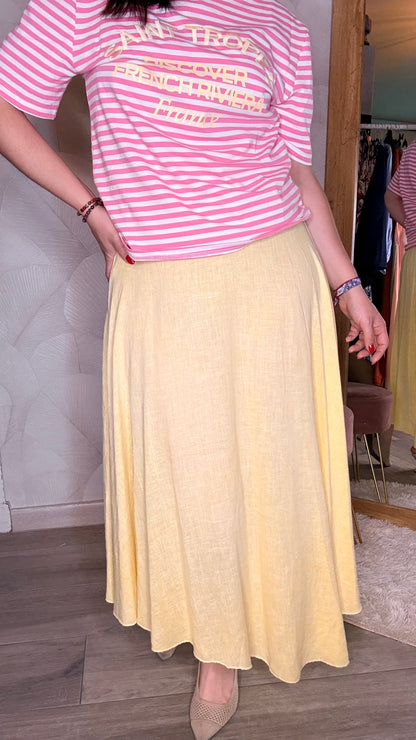 Falda limón