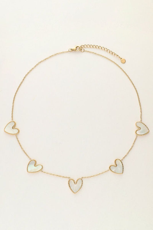Collar corazón de nácar
