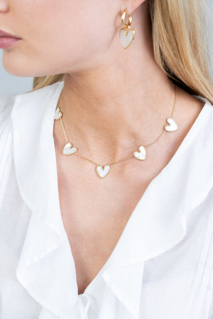 Collar corazón de nácar