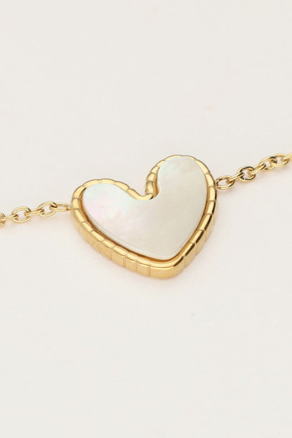 Collar corazón de nácar
