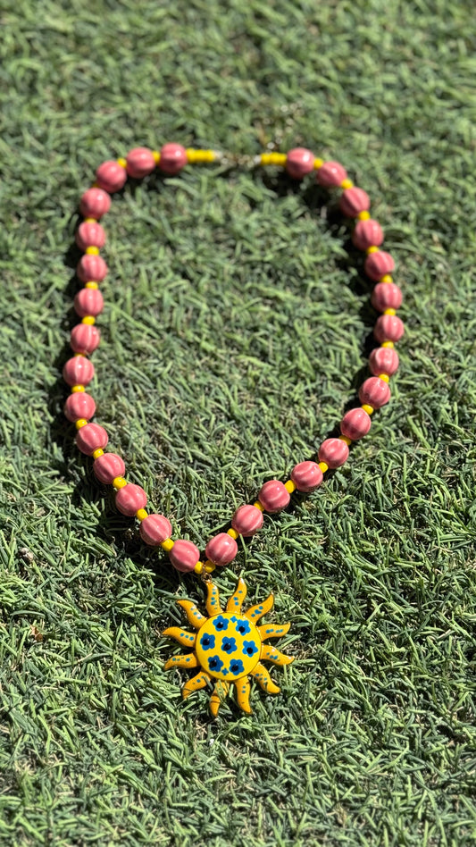 Collar cerámica sol