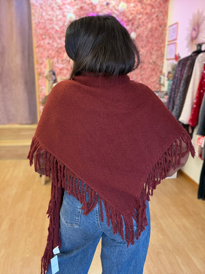 Poncho flecos