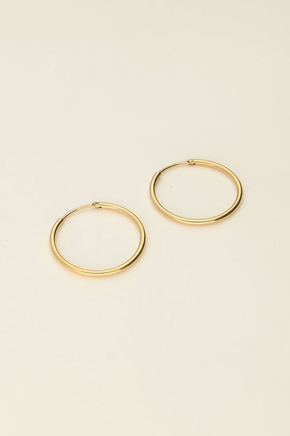 Pendientes de aro básicos medianos