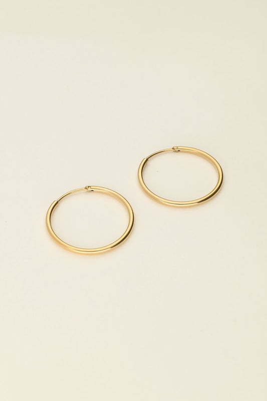 Pendientes de aro básicos medianos