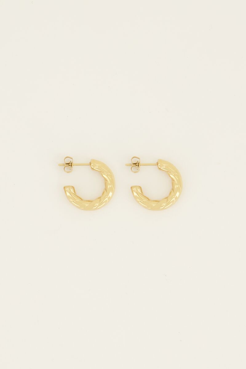 Pendientes estampado cuerda