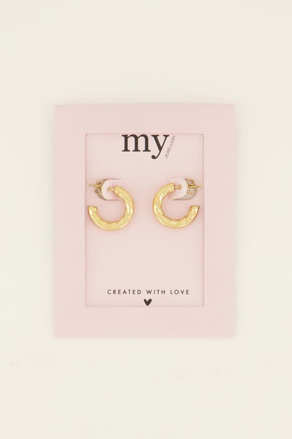 Pendientes estampado cuerda