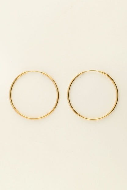 Pendientes de aro básicos grandes