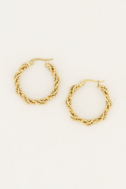 Pendientes con bolitas