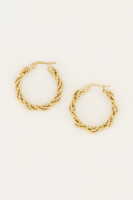 Pendientes con bolitas