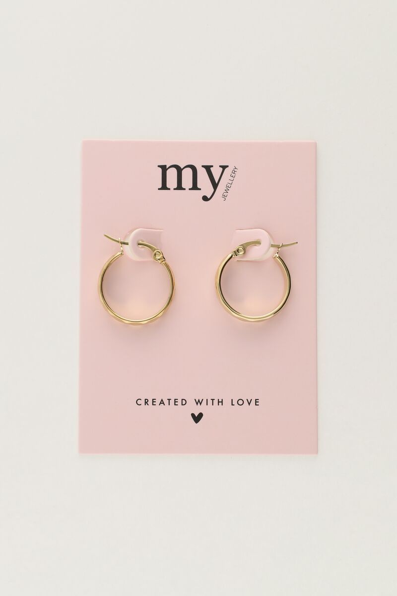 Pendientes de aro estampados.